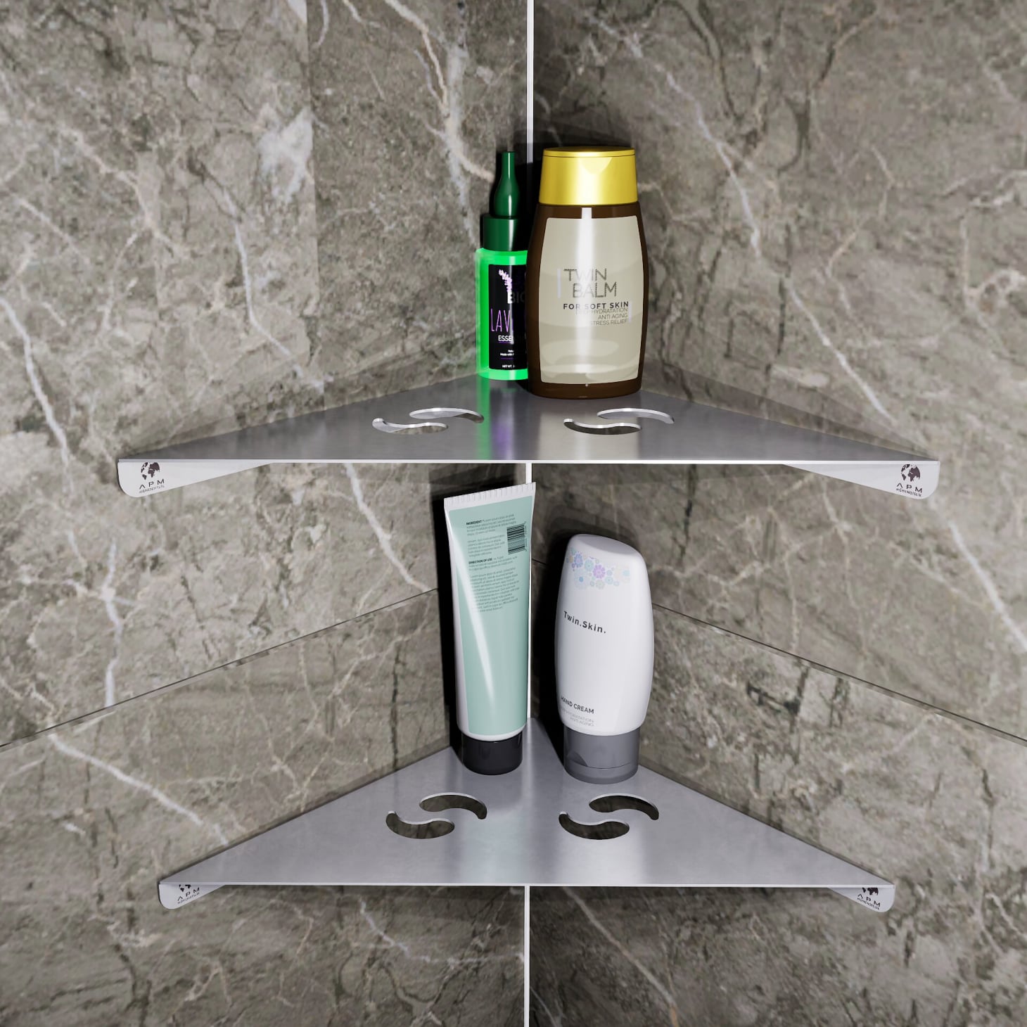 Paslanmaz Banyo Köşe Rafları